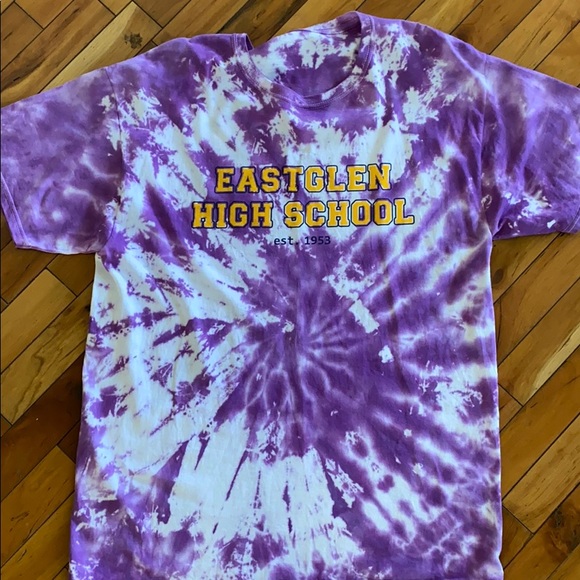 Tyed Custom Purple Tie Dye Tee - Picture 1 of 2
